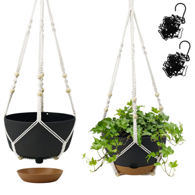 Pot à fleurs suspendu en plastique
