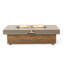 Foyer de table 48 po en fer avec grain de bois