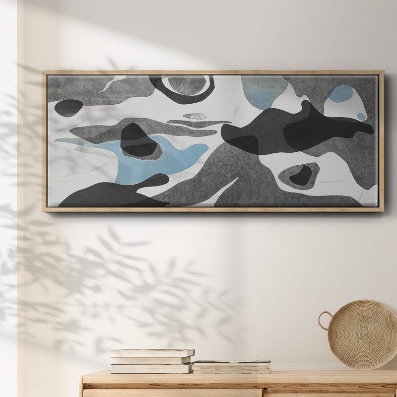 Rivers & Stones III - toile encadrée, H 20 po x l 50 po
