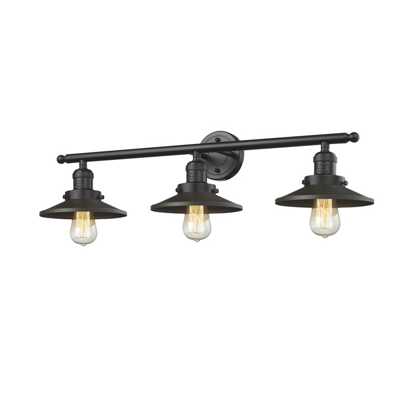 Applique murale à bras 3 lumières Gault, Bronze huilé