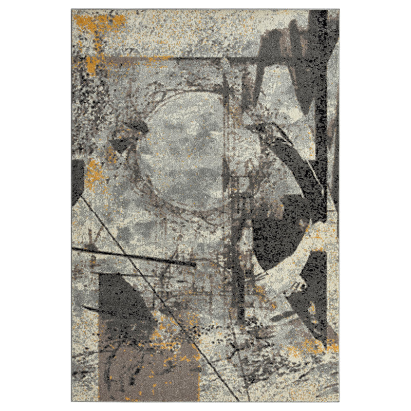 Tapis gris Roselare, Rectangle 5 pi 3 po x 7 pi 6 po
