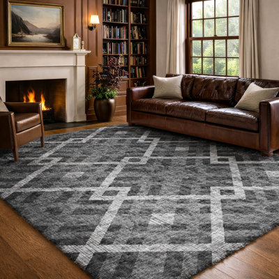 Tapis à poil long de qualité supérieure lavable à la machine ADS616