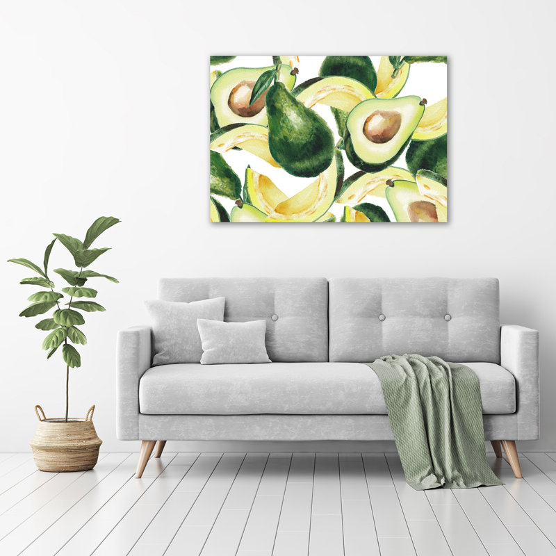 An Avocado - Wrapped Canvas Print