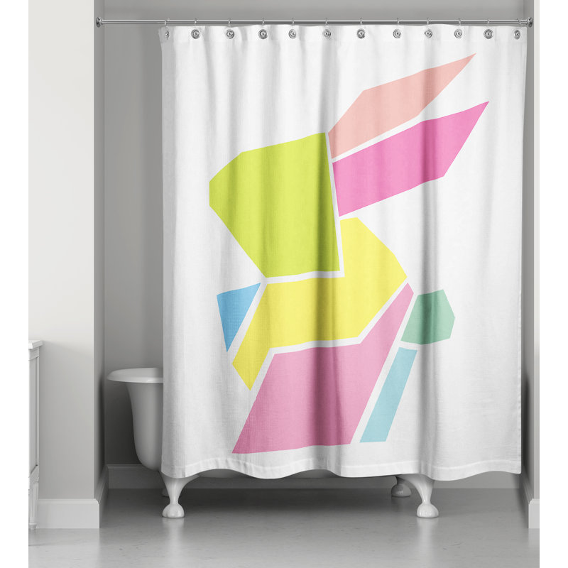 Jamya Geometric Shower Curtain