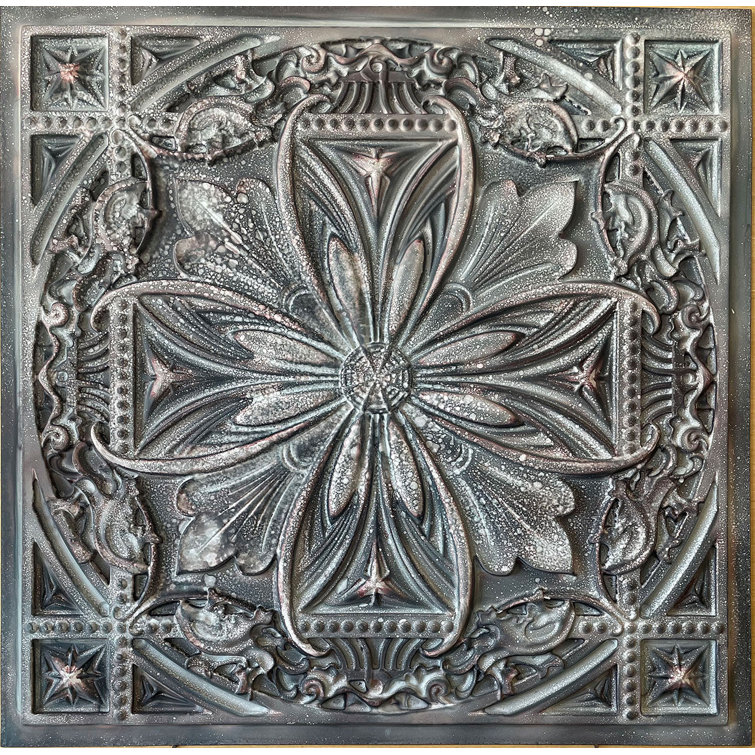 Milan Drop-In or Glue-Up Faux Tin Ceiling Tile - 24 in x 24 in