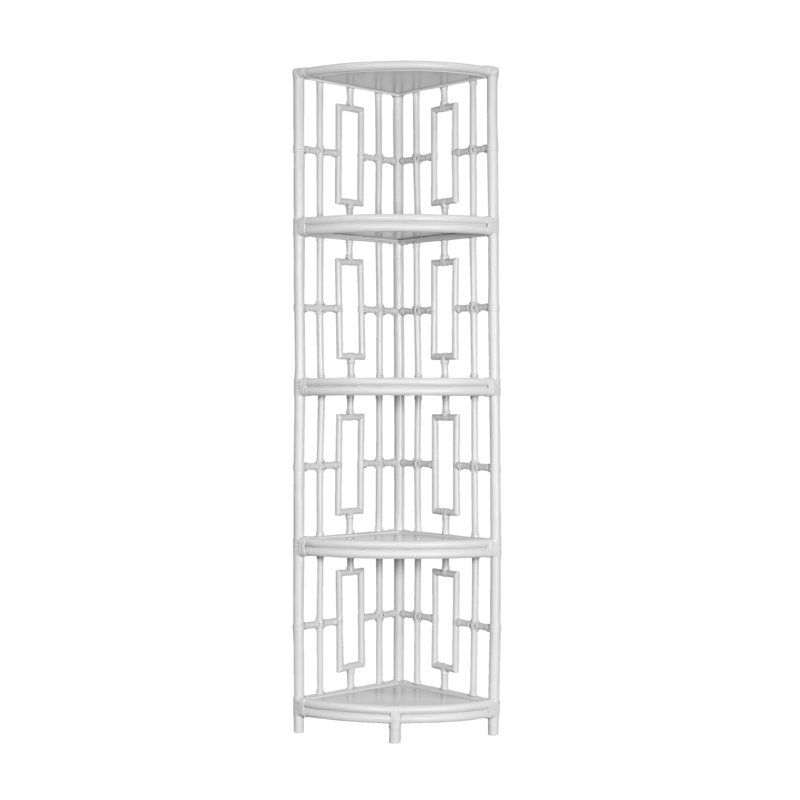 Bibliothèque en coin Manley H 72 "x l 23", Blanc