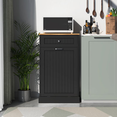 Poubelle en bois manufacturé (10 gallons)