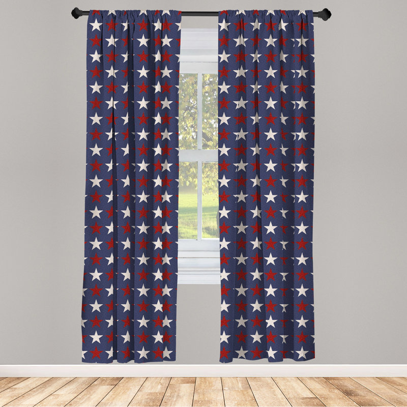 Primitive Semi-Sheer Rod Pocket Curtain Panels, 28" x 63"