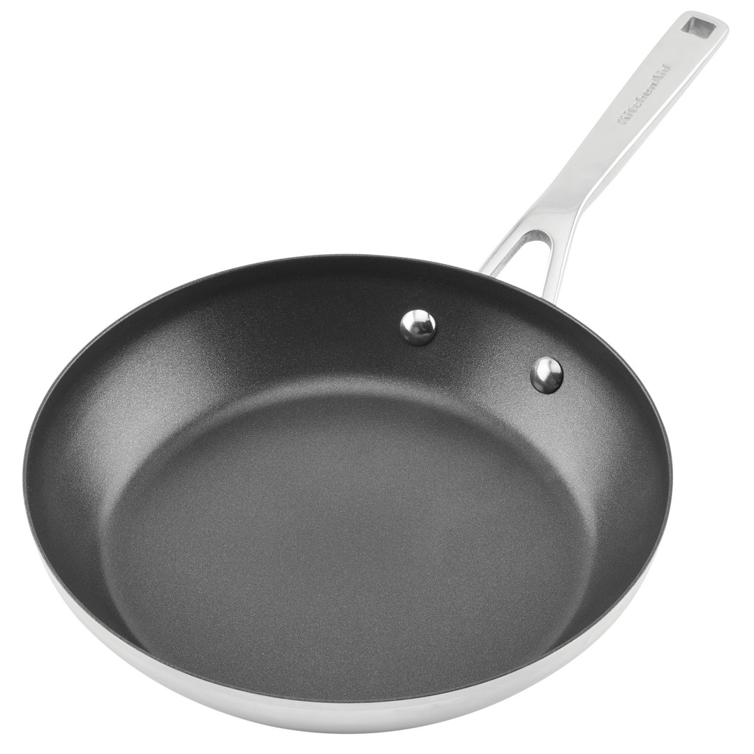 KitchenAid 3-Ply Base Stainless Steel Nonstick Induction Frying Pan / Skillet KitchenAid® 