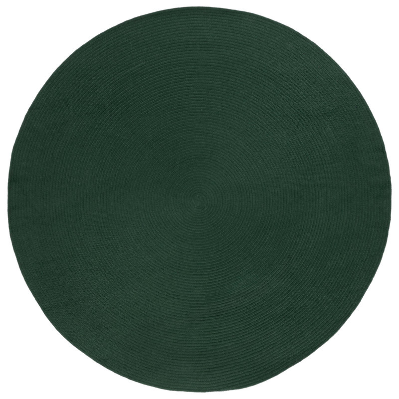 Braided Hand Woven Performance Solid Color Rug, Round 6'