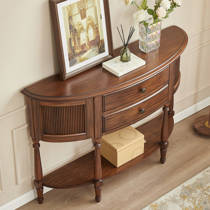 Console américaine de style rétro brun