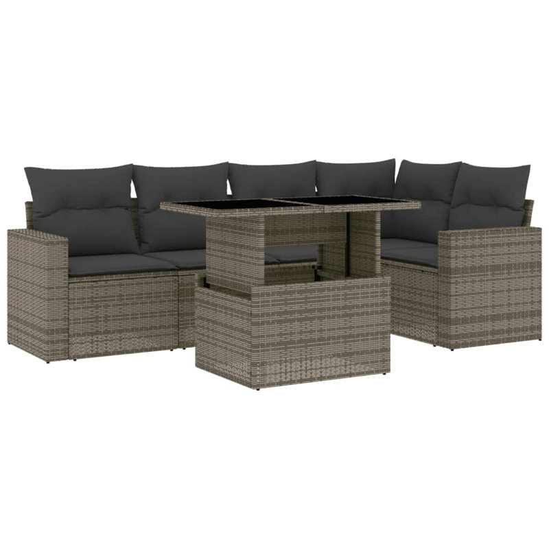 Ensemble de canapé de jardin Vidaxl gris