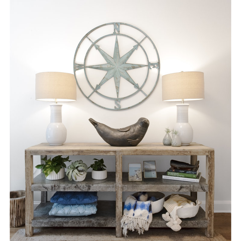 Lampe de table en terre cuite avec abat-jour en lin Behrendt