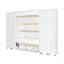 Grand lit escamotable mural avec portes de rangement-572552560