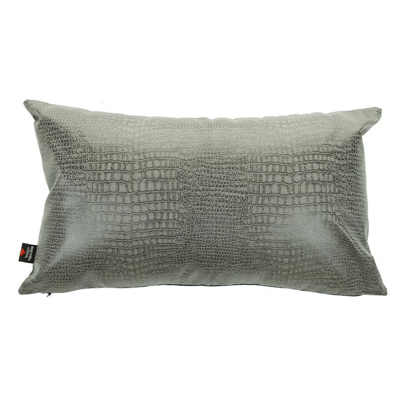 Chaz Animal Print Rectangular Throw Cushion, Grey