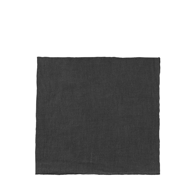 Charcoal Linen Square Napkin Set of 4