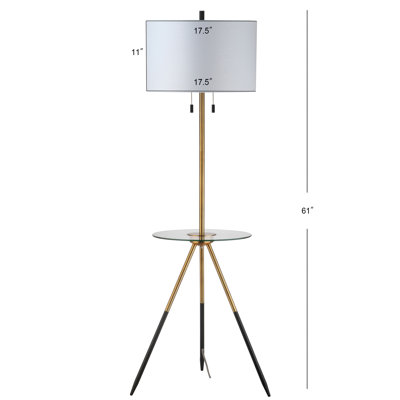 Wickham 61'' Tray Table Floor Lamp