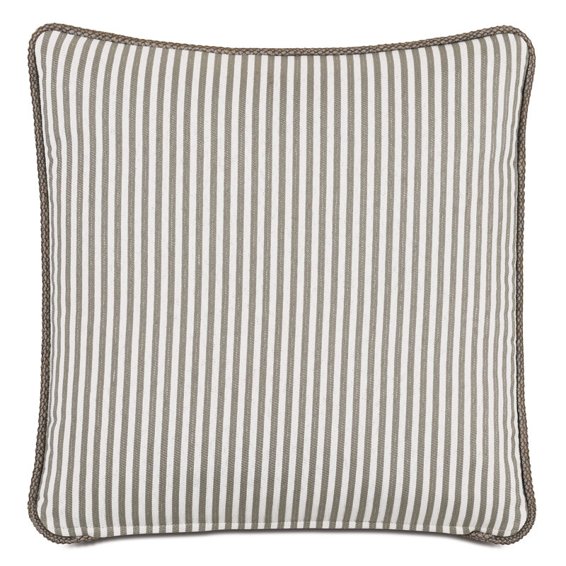 Ahoy Square Indoor/Outdoor Pillow Cover & Insert, Biscotti