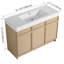 Meuble-lavabo autoportant avec lavabo en résine