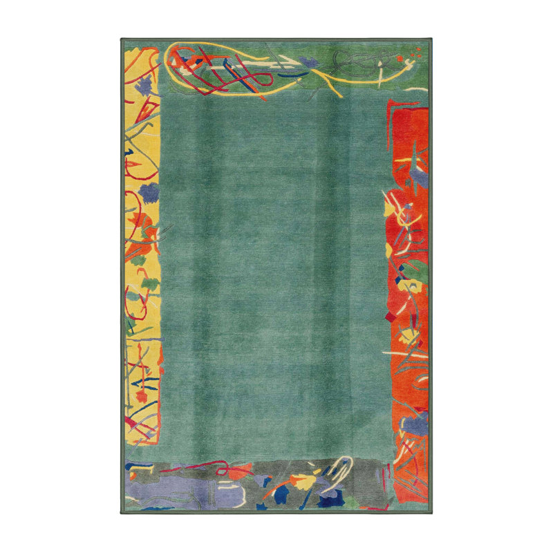 Miladin Abstract Indoor Rug, Rectangle 6' x 9'