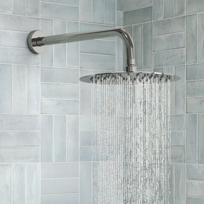 10-Inch High-Pressure Rainfall Shower System, Tub Faucet Set with Pressure Balanced Valve