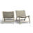 Almira Teak Outdoor Armless Lounge Chair-52464168-70225737