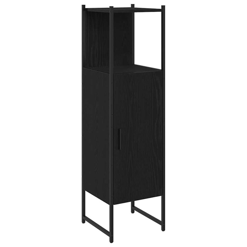  Bathroom Cabinet Oak 33 X 33 X 120.5 Cm Engineered Wood