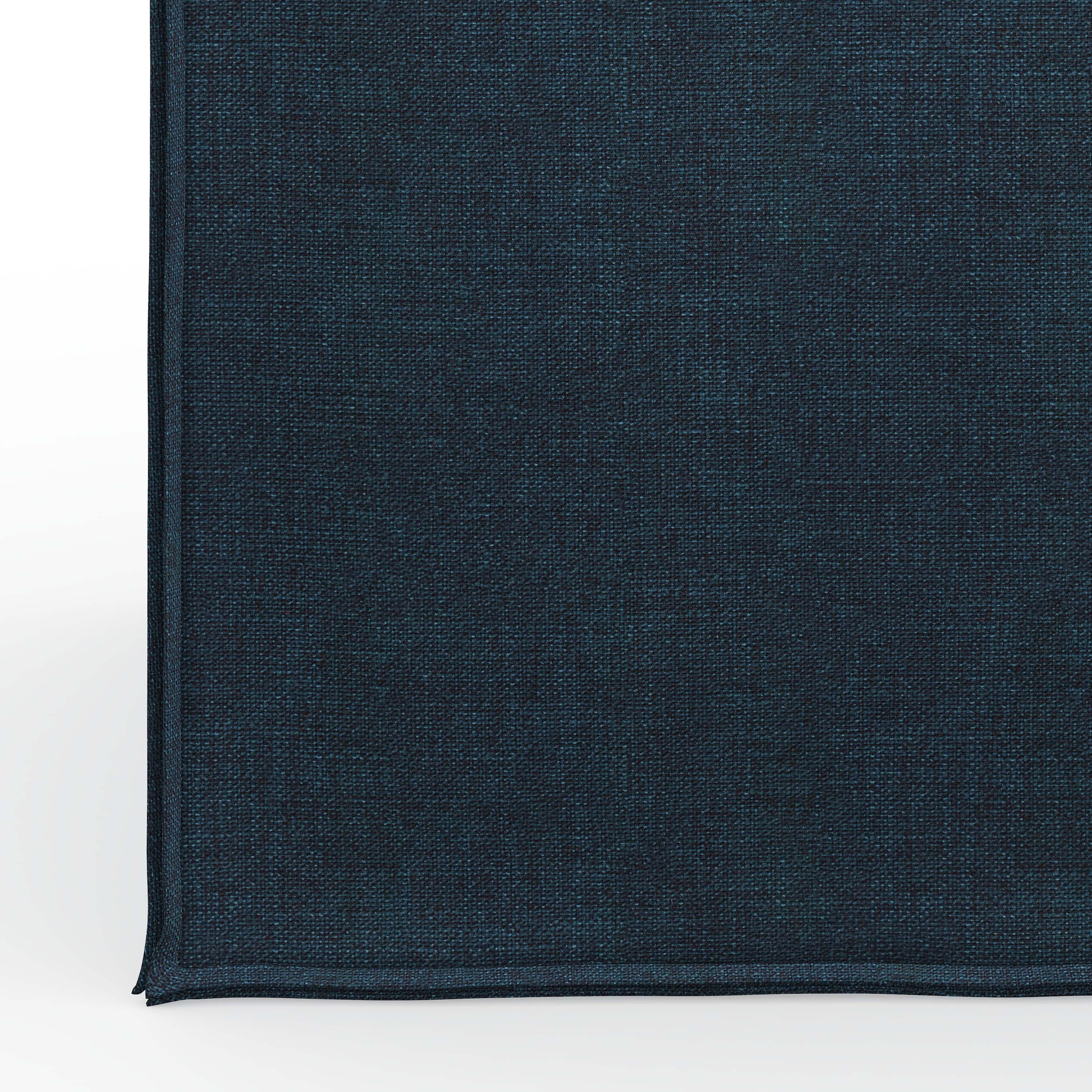 Tillie Upholstered Pouf, Zuma Navy Textured Linen