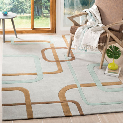 Canobbio Modern Art Hand Tufted Performance Geometric Rug
