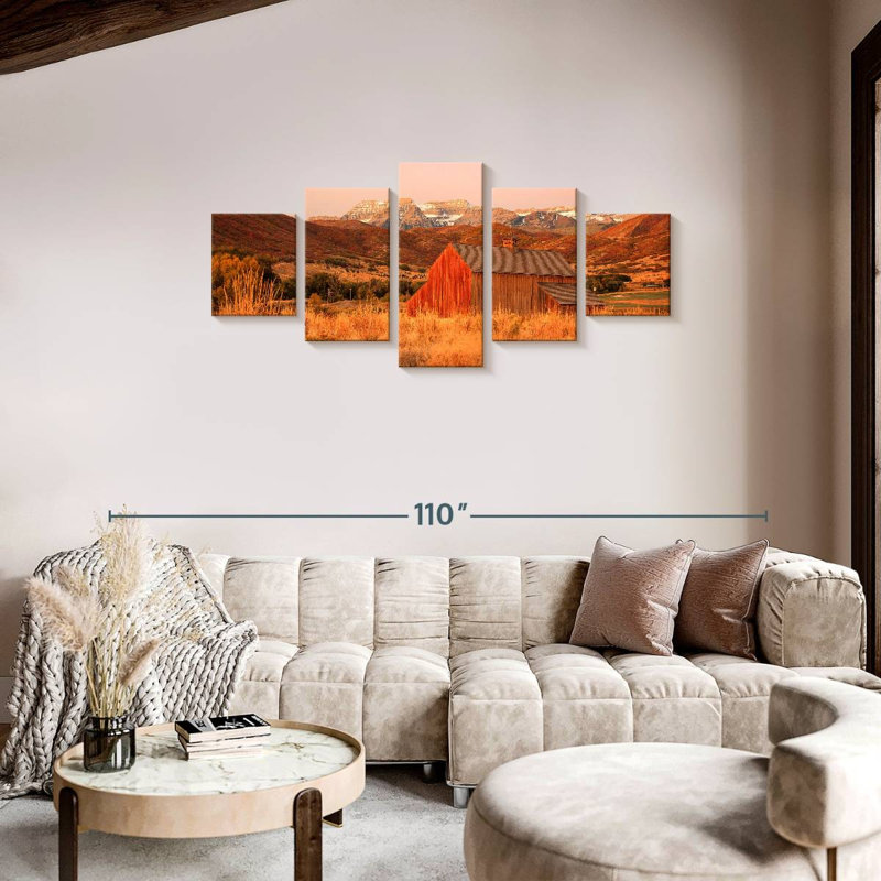 Utah Rustic Barn, 34" H x 74" W