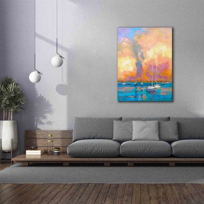 " Evening On The Bay " by Kasia Bruniany Painting Print