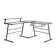 Liljar L-Shaped Metal Base Computer Desk