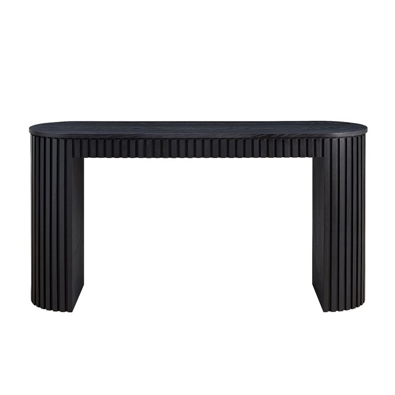 Console de style moderne avec tiroir, Noir, H 31,49 po x l 59,05 po x P 15,74 po, Oui