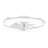  20" White Modern Flush-mount Ceiling Fan Light With Curved Led For Cozy Bedrooms & Living Areas