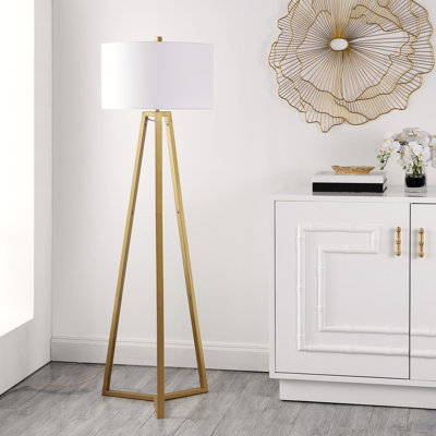 Faustini 64'' Gold Tripod Floor Lamp