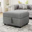 26,6 po en gris pour le salon et la chambre à coucher, rangement, siège en velours côtelé avec rangement mobile et confortable