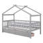 Lit simple en bois avec deux tiroirs-887647692