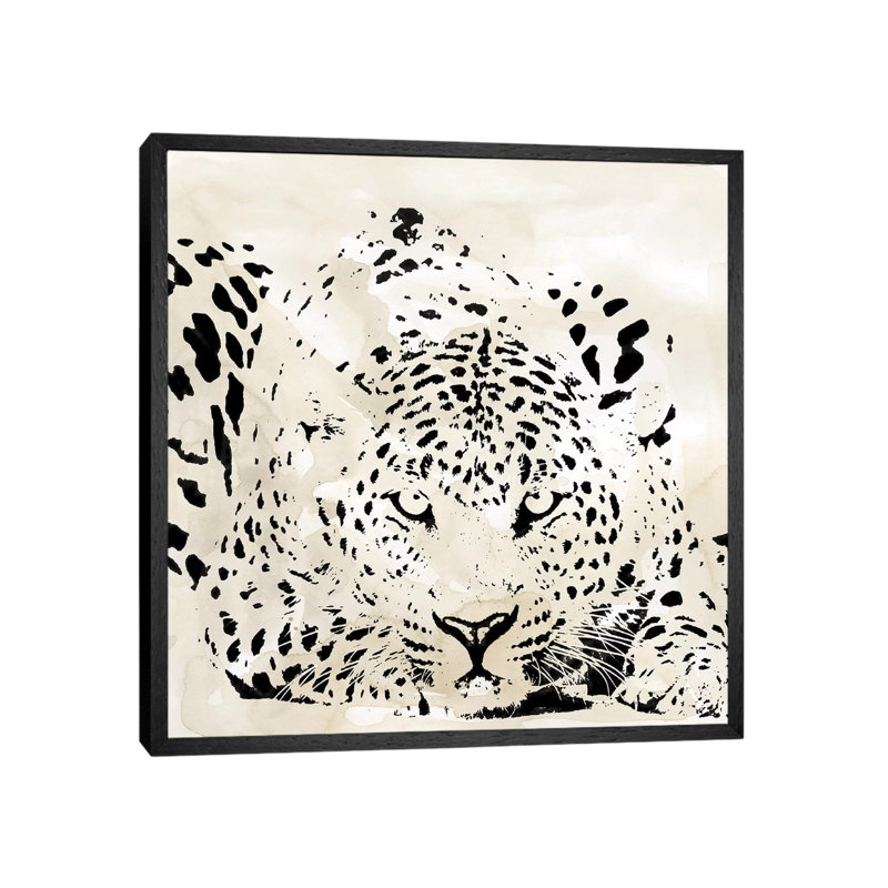 Leopard Spot III by Carol Robinson - Print on Canvas, Black Framed, 66.04 cm H x 66.04 cm W