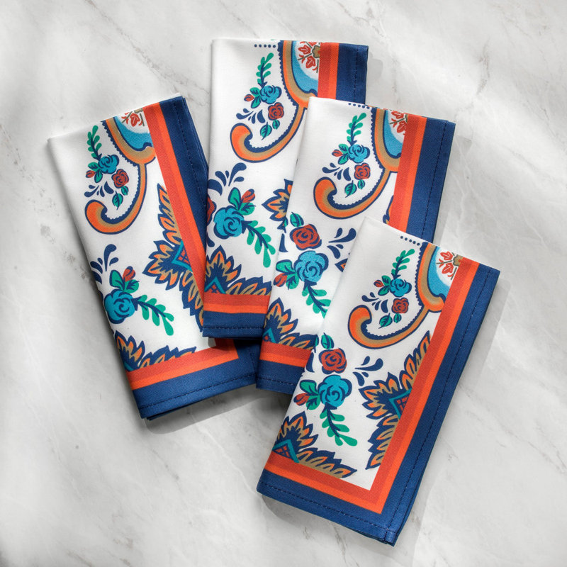 Zanzibar 4 Piece 20" Cotton Napkins Set