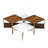 Modern Nesting Coffee Tables Set of 4 -Mid Century Modern Square Living Room Table, Free Adjustable Shape,Versatile and Stylish Accent Furniture for Your Living Room-119335259