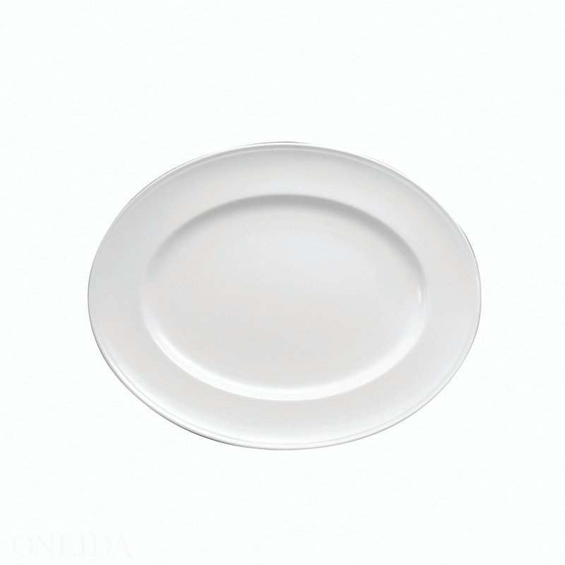 Oneida Hospitality Othello 15" Bone China Dinner Plate