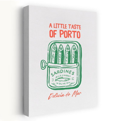 «A Taste Of Porto Sardines», impression d'art rétro rétro