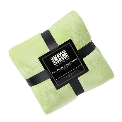 LHC Plush Oversized Sherpa Solid Color Blanket- Machine Washable