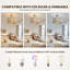 Boho Farmhouse 12,6 po Plafonnier semi-encastré lustre perlé 2 lumières chêne blanc