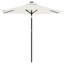 Parasol de jardin avec mât en acier Arlmont & Co. 118,1 po x 78,7 po x 98,4 po-1515833996