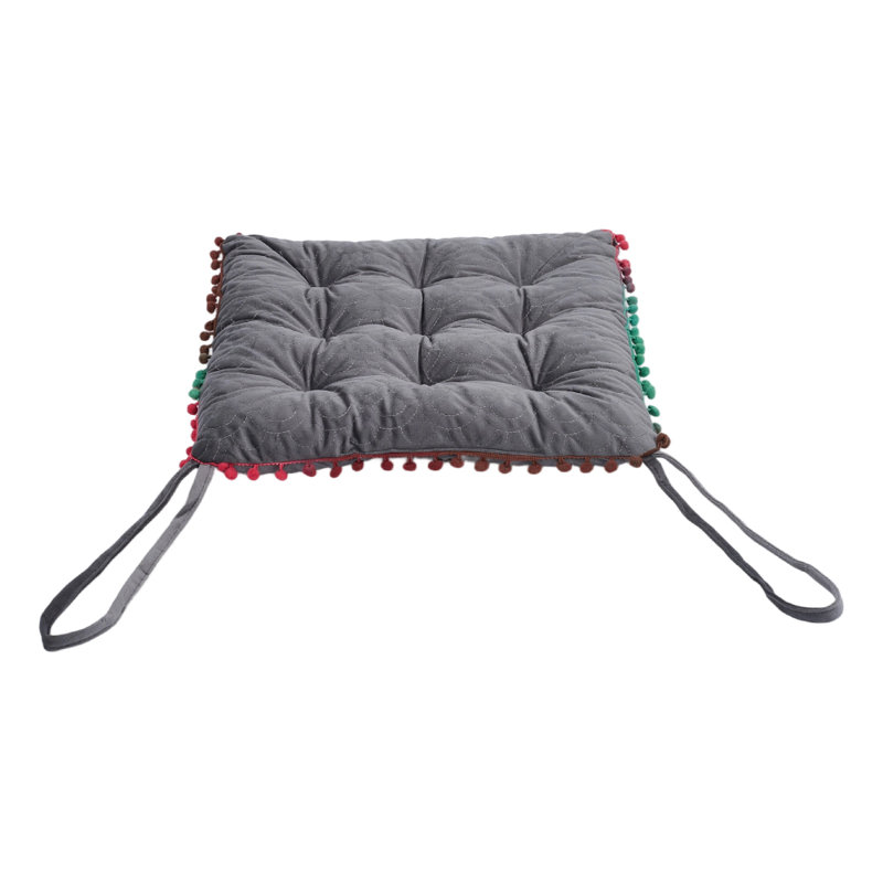 40 x 40cm Thick Padded Chair Cushion, Grey