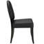 Chaise boutonnée en vinyle blanc-1318789163
