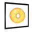 Donut jaune sur blanc - peinture sur toile-67418078-67418084