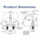 4 inch Double Handle Centerset Bathroom Sink Faucet with Drain Assembly