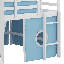 Lit mezzanine avec tente coulissante-204808354-204808353